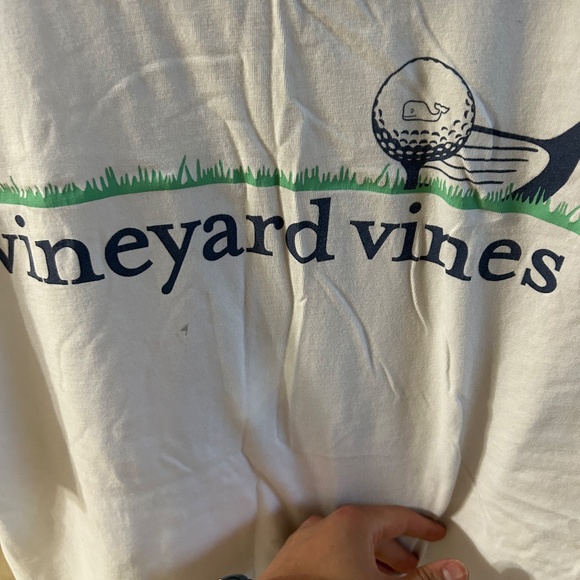 Vineyard Vines White Golf T Shirt - Large - Picture 3 of 4